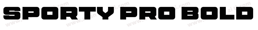 Sporty Pro Bold XP字体转换